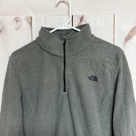 The North Face 1/4-Zip Fleece Women’s XXL Charcoal Gray EUC - Picture 2 of 9